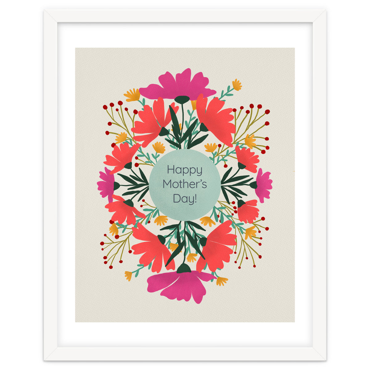 Happy mother's day floral design