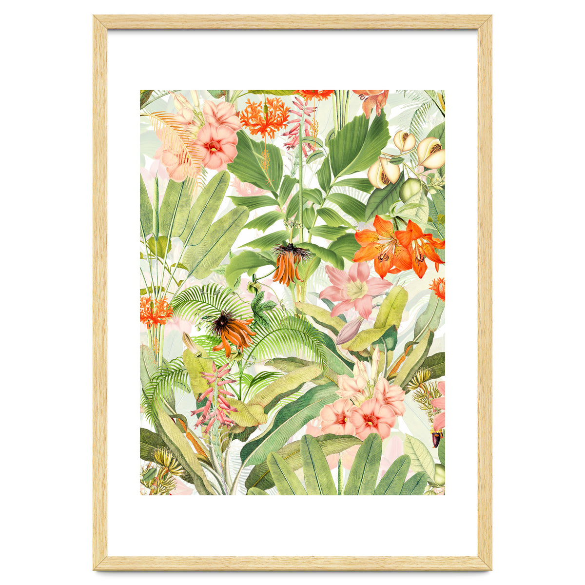 Luxurious Botanical Flower Jungle