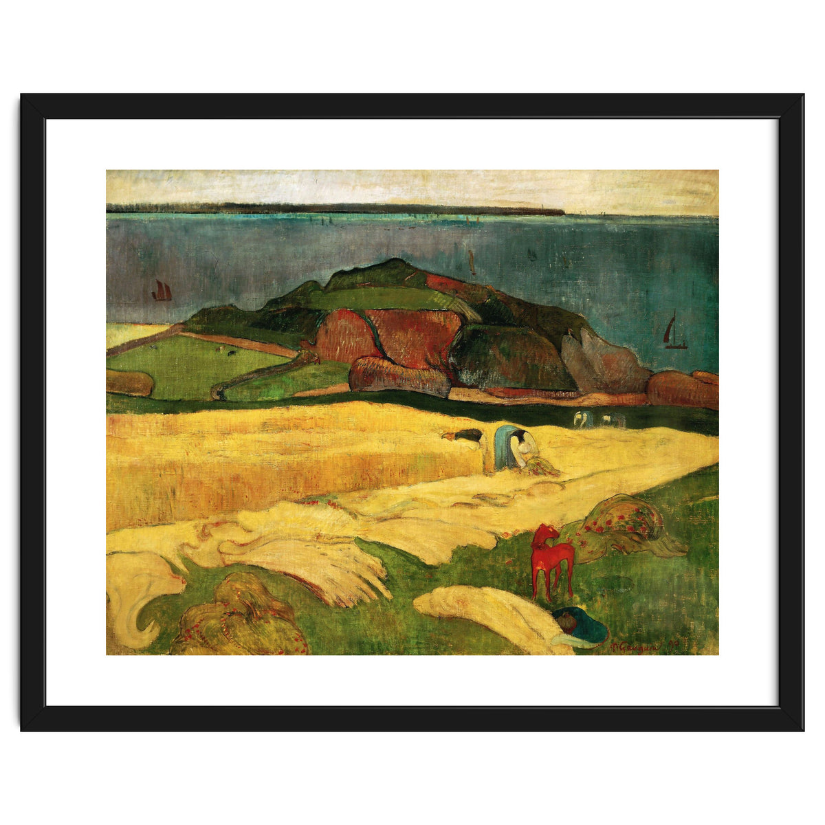 Paul Gauguin / 'Seaside Harvest', 1890, Oil on canvas, 92 × 73 cm.