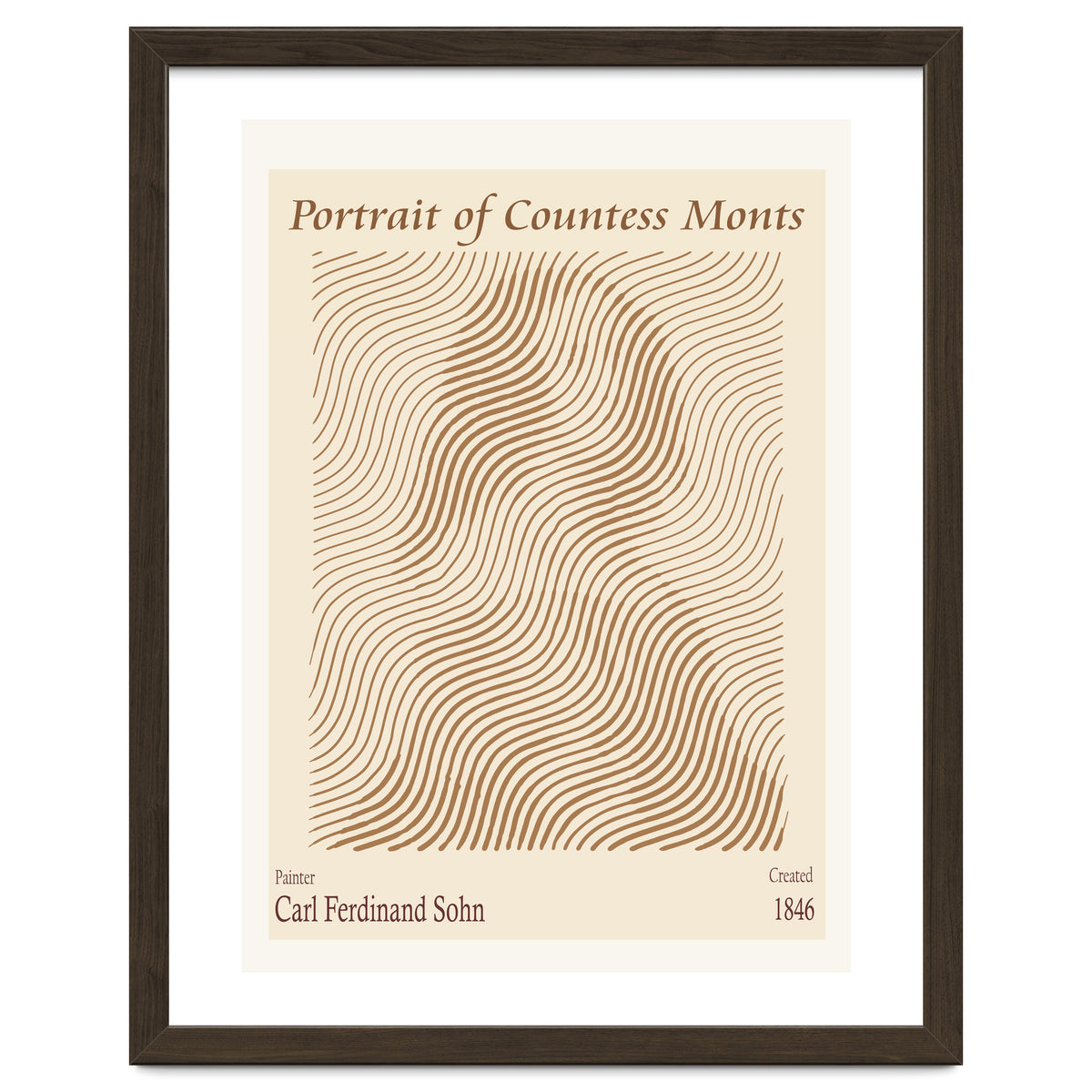 Portrait Of Countess Monts (1846) – Carl Ferdinand Sohn (german, 1805 1867)