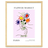 Paris Flower Market Picasso Style Art thumbnail