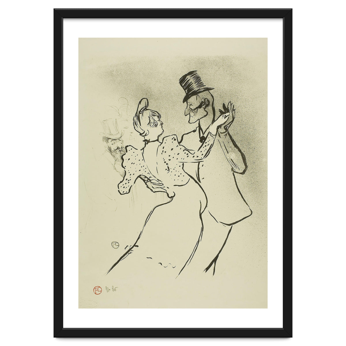 La Goulue. Henri de Toulouse-Lautrec; French, 1864-1901. Date: 1894. Dimensions: 308 × 254 mm (im...
