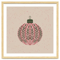 Christmas globe with branches