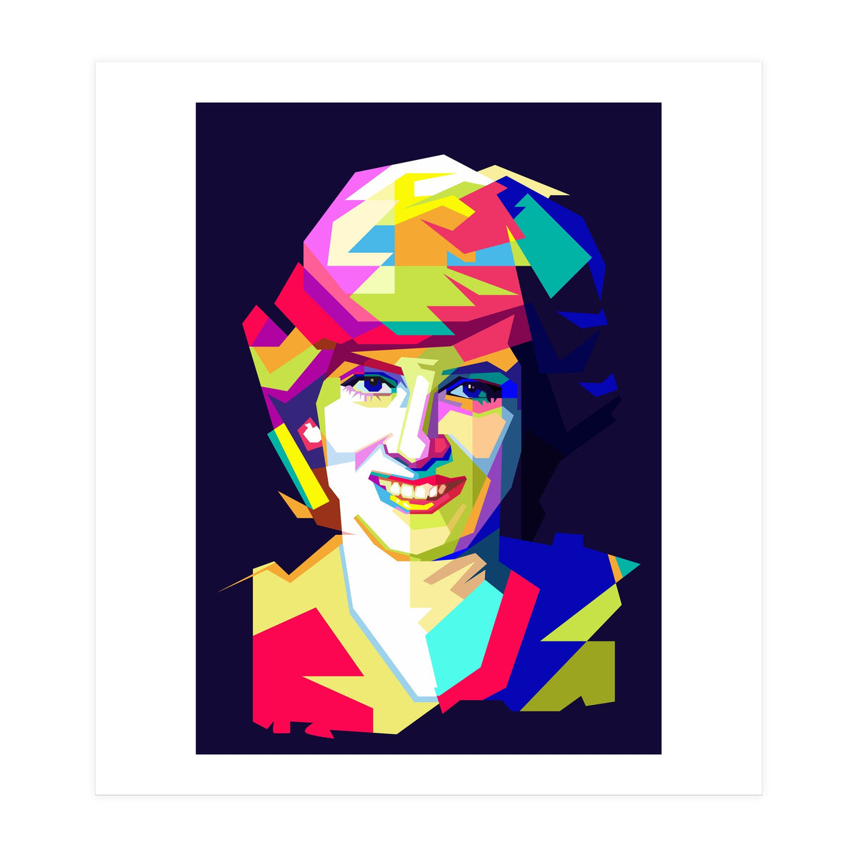 Lady Diana Princes Of Wales Pop Art WPAP (Print Only)