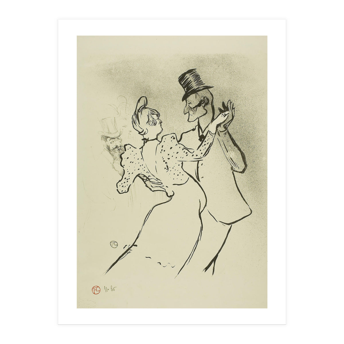 La Goulue. Henri de Toulouse-Lautrec; French, 1864-1901. Date: 1894. Dimensions: 308 × 254 mm (im... (Print Only)