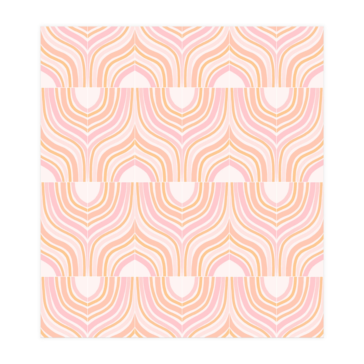 Peachy Marbeling Tiles (Print Only)