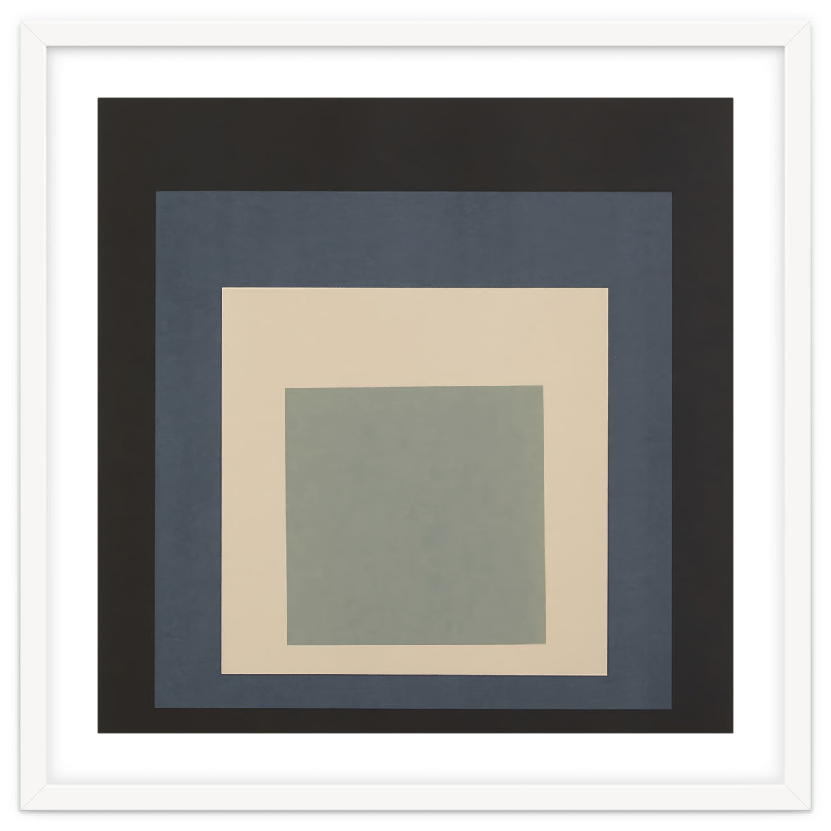 JOSEF ALBERS - HOMAGE TO THE SQUARE BEIGE GREY BLACK HIGH RESOLUTION