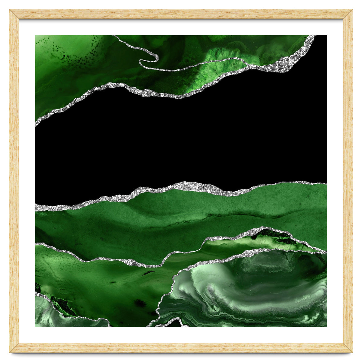 Green & Silver Agate Texture 02