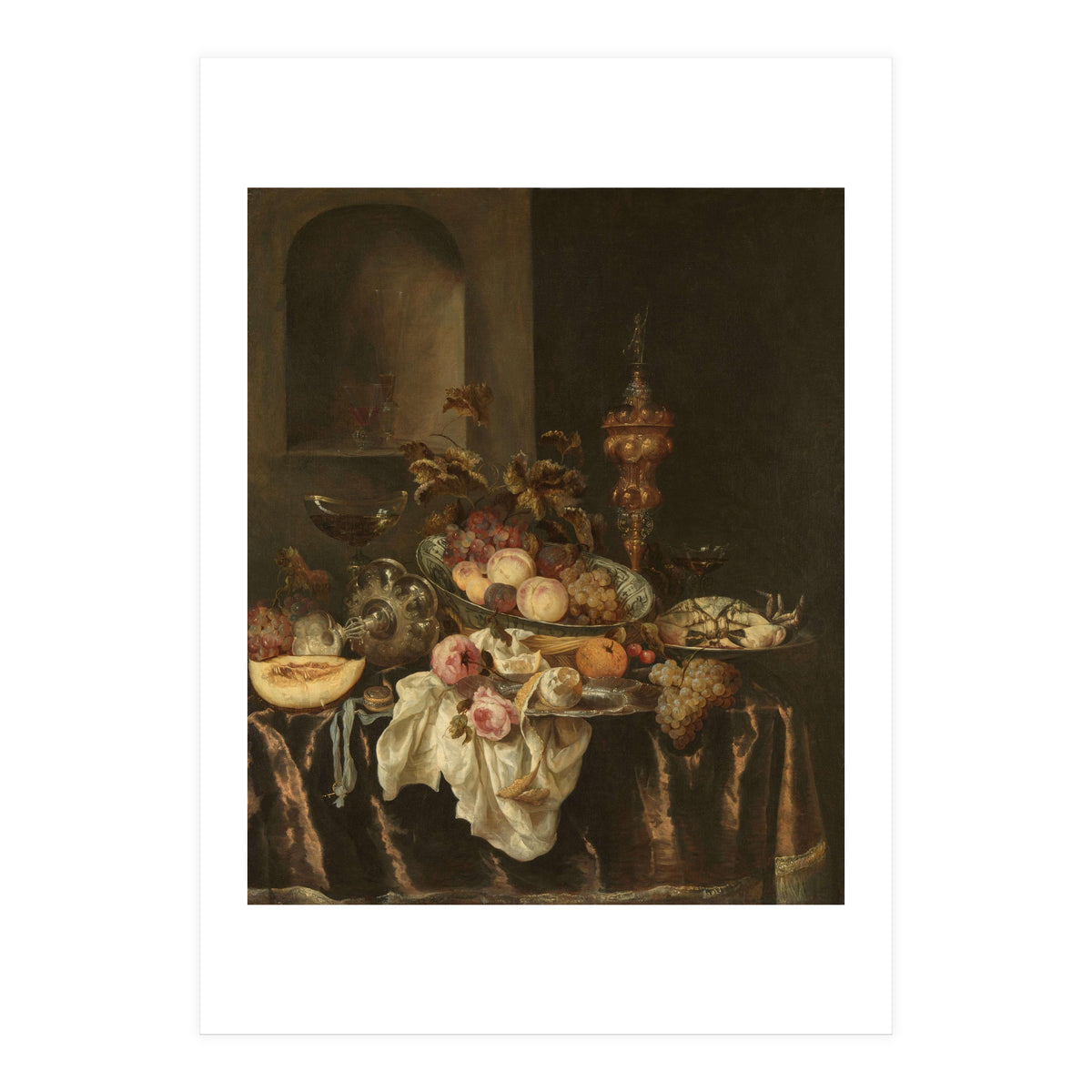 Still Life. Dating: c. 1640 - c. 1680. Measurements: h 127.5 cm × w 106.5 cm × t 3.0 cm; d 10.5 cm. (Print Only)