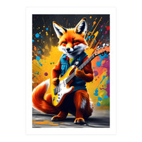 The Fox Plays The Guitar, Graffiti (Print Only)