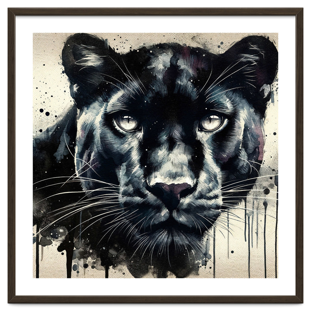 Watercolor Panther