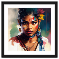 Festival Bloom Hindu Portrait