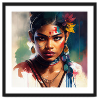 Festival Bloom Hindu Portrait