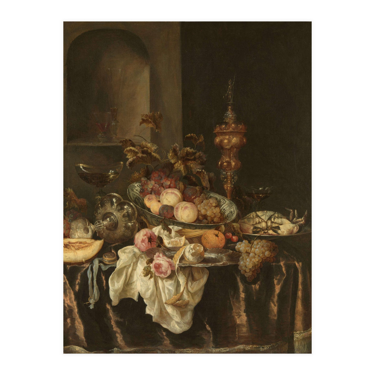 Still Life. Dating: c. 1640 - c. 1680. Measurements: h 127.5 cm × w 106.5 cm × t 3.0 cm; d 10.5 cm. (Print Only)