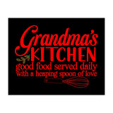 Grandmas Kitchen Good Food Served Daily With A Heaping Spoon Of Love (Print Only) thumbnail