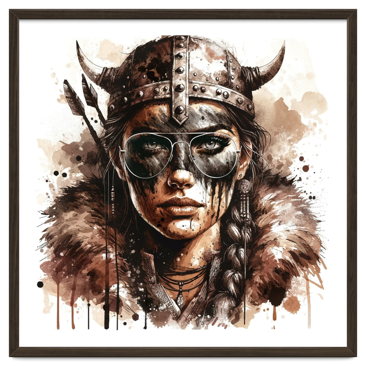Modern Viking Woman Portrait