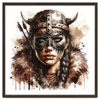 Modern Viking Woman Portrait