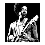 Stanley Clarke American Bassist in Grayscale (Print Only) thumbnail