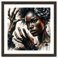 Noir Flamenco Hands Portrait