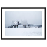 First aid house in the winter seascape thumbnail