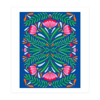 Bold Symmetrical Flowers (Print Only)