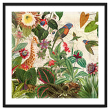 Exotic Lush Jungle And Wild Animals Landscape thumbnail