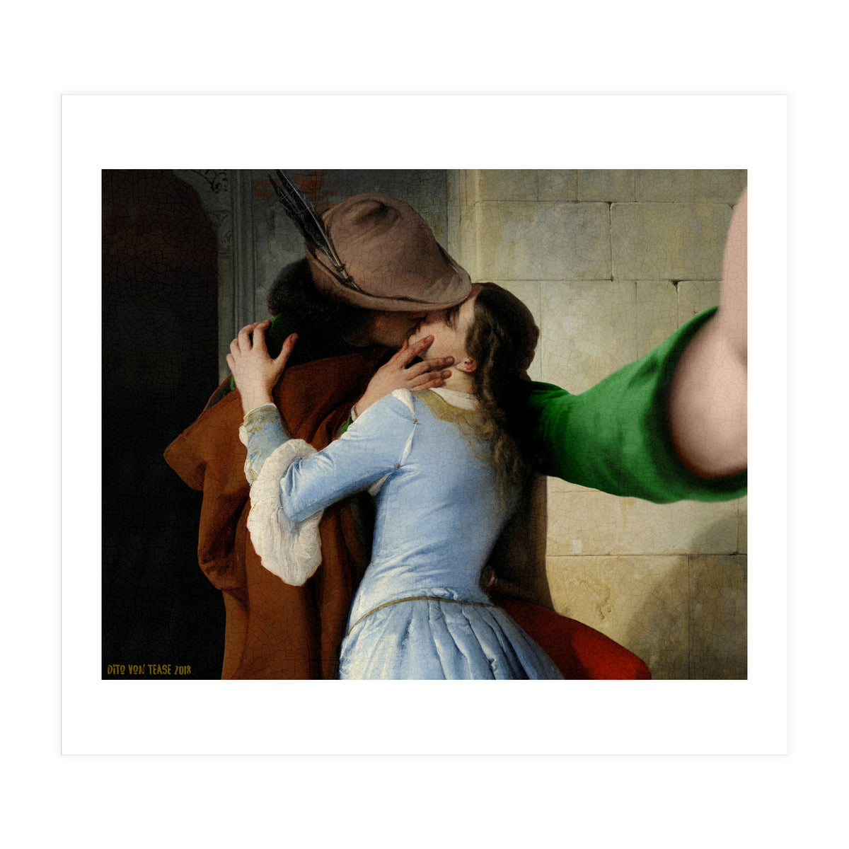 Francesco Hayez - The Kiss - Selfie (Print Only)