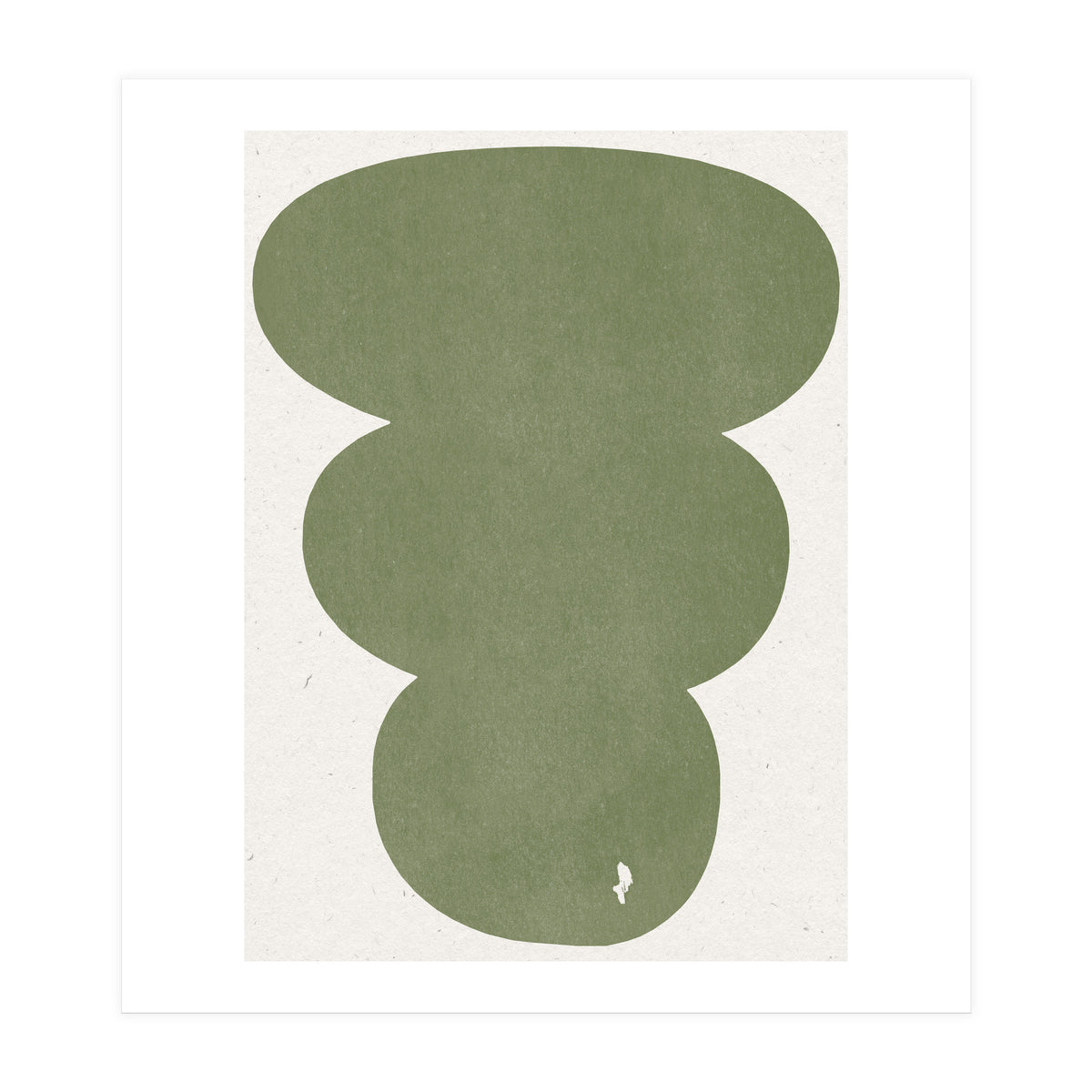 GREEN WATERCOLOR SHAPES NO.4 (Print Only)