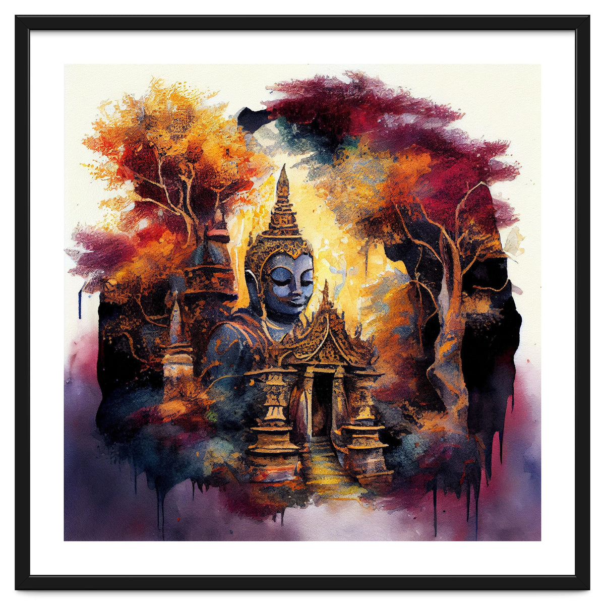 Autumn Forest Buddha Temple