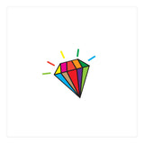Rainbow colorful diamond (Print Only) thumbnail