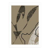 Black Line Minimalist Abstract (Print Only)