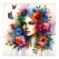Ethereal Floral Portrait (Print Only)