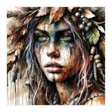 Autumn Leaf Druid Woman Portrait (Print Only) thumbnail