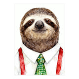 Sloth in the office Attire (Print Only) thumbnail