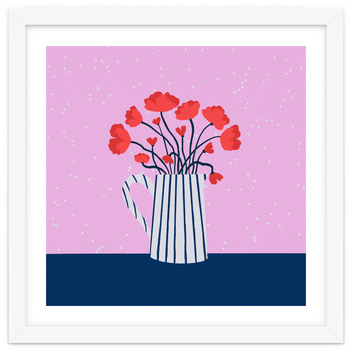 Poppies – pink and blue