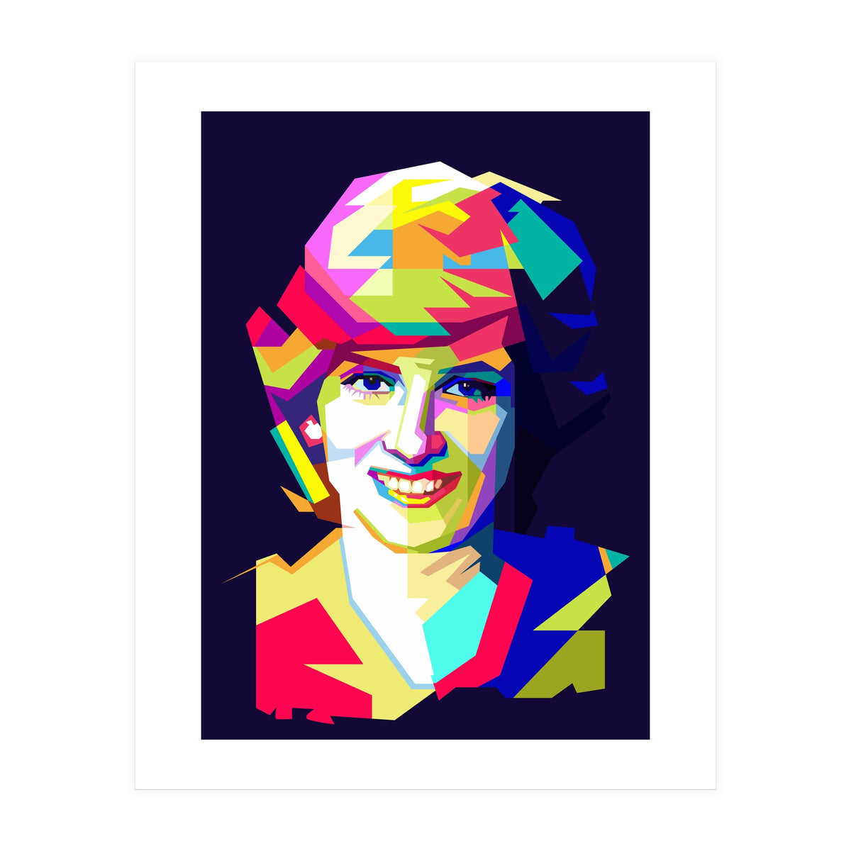 Lady Diana Princes Of Wales Pop Art WPAP (Print Only)