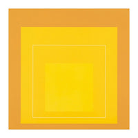 JOSEF ALBERS - HOMAGE TO THE SQUARE ORANGE YELLOW  (Print Only)