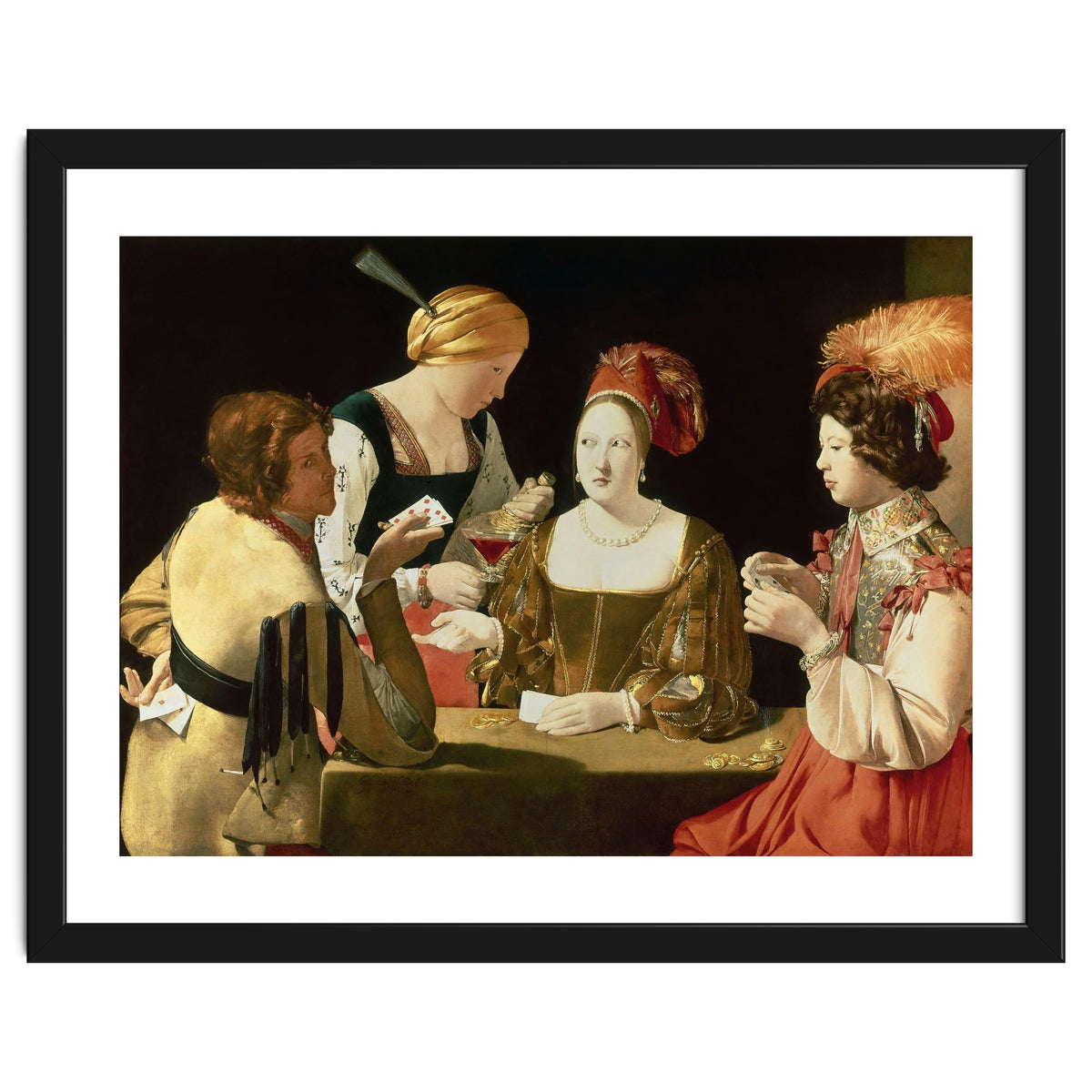 French school. The Cheater with the Ace of Diamonds. Le Tricheur à l'As de Carreaux. 17th century...