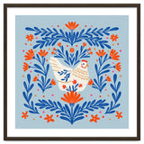 Blooming Chicken Blue And Orange thumbnail