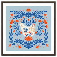 Blooming Chicken Blue And Orange