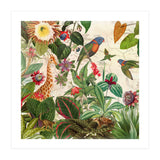 Exotic Lush Jungle And Wild Animals Landscape (Print Only) thumbnail
