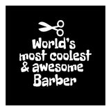 World's most coolest and awesome barber (Print Only) thumbnail