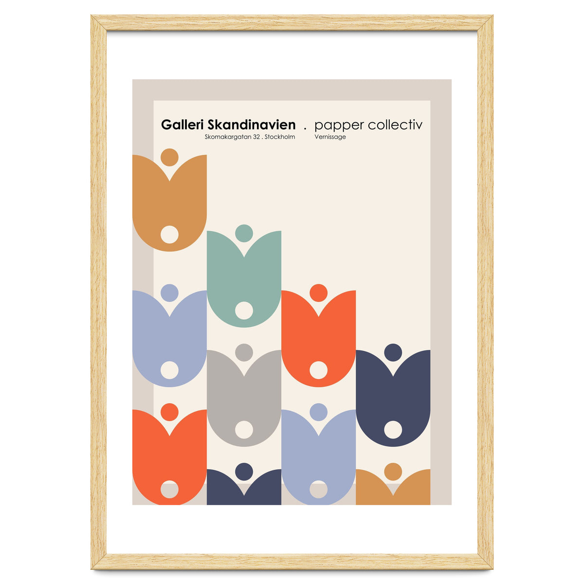 Stockholm Galleri Skandinavien Art Exhibition Poster