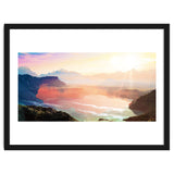 Sunrise Grandeur, Scenic Nature Landscape, Ocean Beach Travel Photography, Sea Waves Mindfulness thumbnail