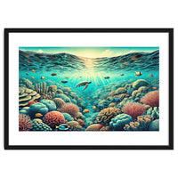 Vintage Australia, Great Barrier Reef Poster