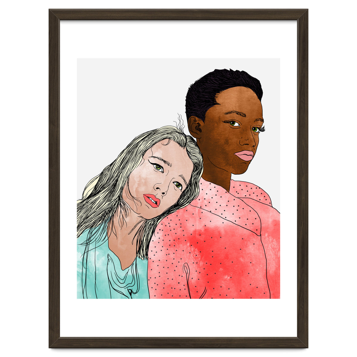 Egalitarism | Equality Anti-racism Feminism Multiculturism | Individuality Watercolor