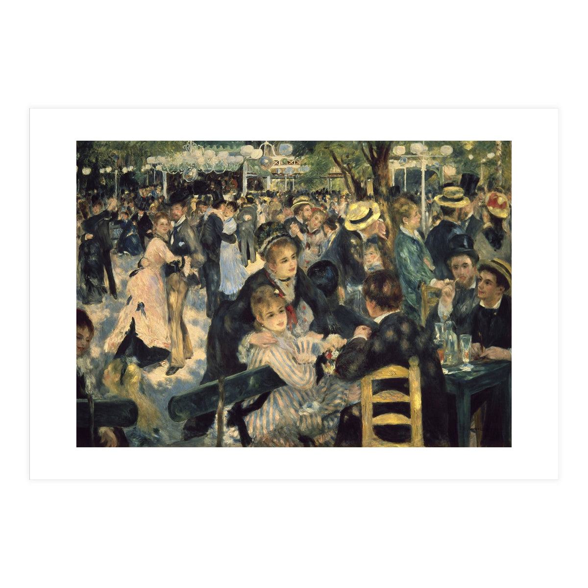 'Dance at Le moulin de la Galette', 1876, Oil on canvas, 131 x 175 cm. (Print Only)