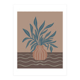 Modern Vase with Tropical Leaves (Print Only) thumbnail