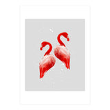 Flamingo Couple V1 (Print Only) thumbnail