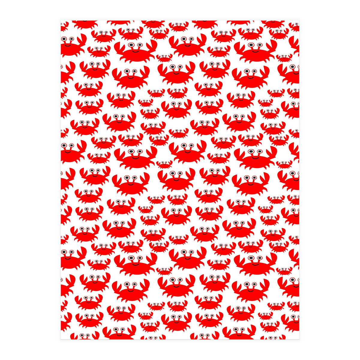 Red Crab Pattern  (Print Only)